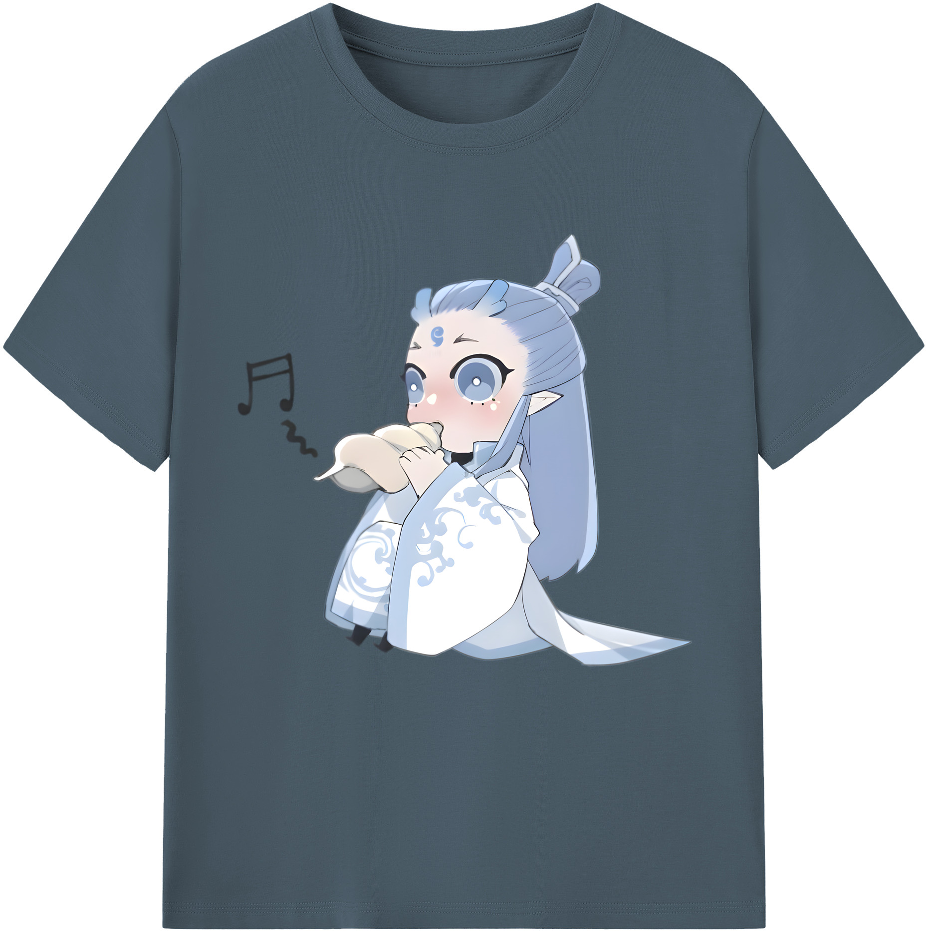 （画像用） Ne Zha 2 ナタ 魔童の大暴れ 綿100％半袖Tシャツ（フロントプリント）